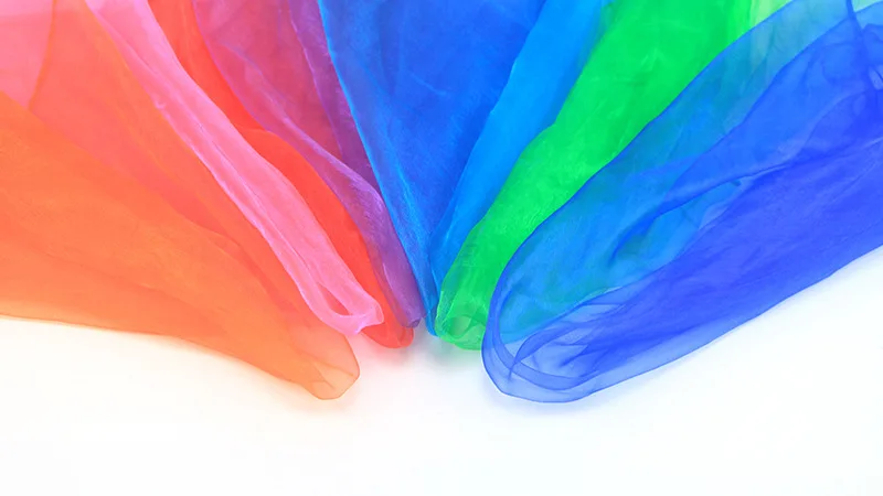 60*60 см детская представление в детском саду для танцев шарфы яркий Карамельный