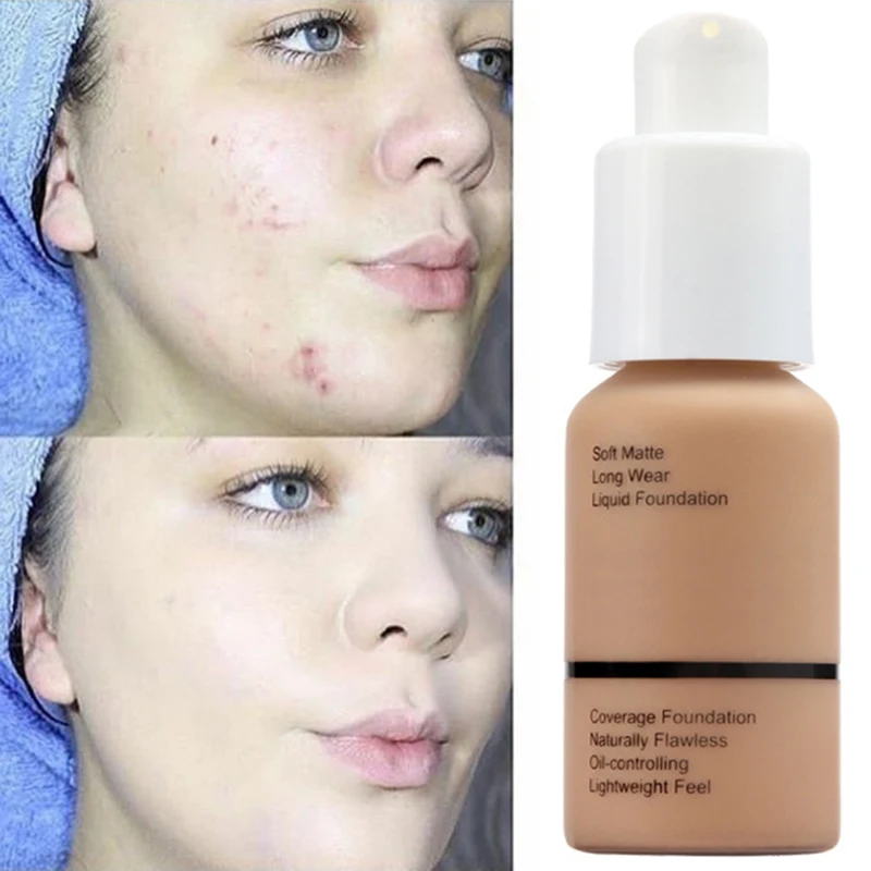 Оптовая продажа макияж полное покрытие Жидкая основа осветляет длительный