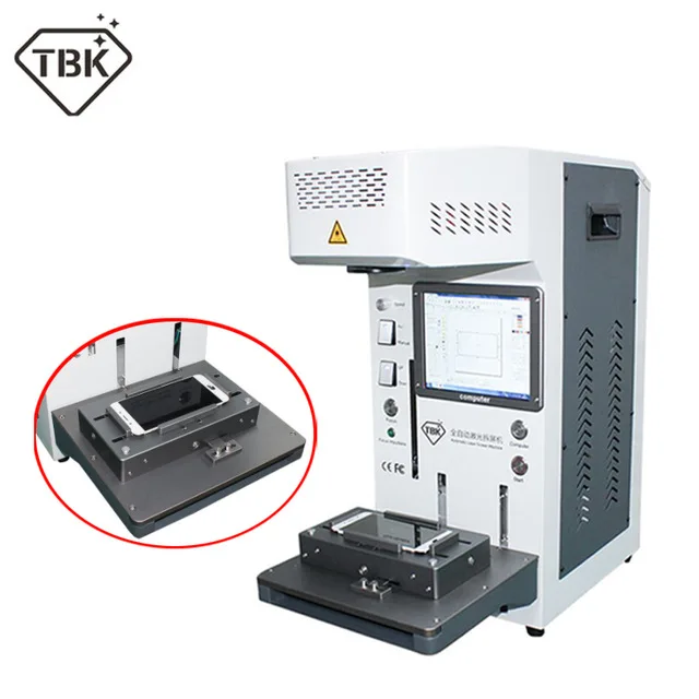 TBK новейшая лазерная маркировочная машина полностью автоматическая автофокусировка для IPHONE 11 задняя крышка сепаратор демонтаж ЖК-экран логотип резной