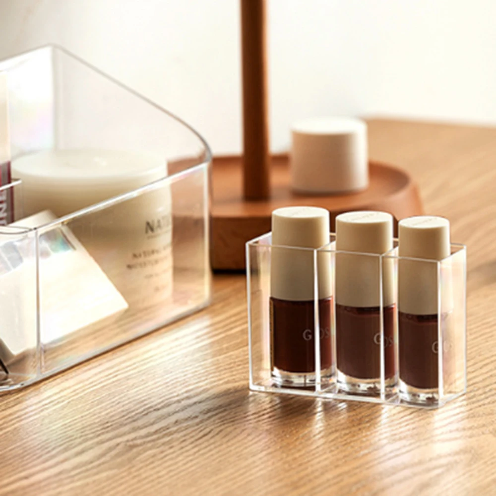 

Makeup Storage Box Lipstick Storage Box With Mobile Compartment Box Lipstick Makeup Brush Cosmetic Transparent Storage Box
