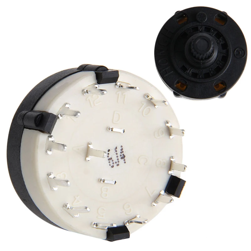 RS26 1-полюсная Позиция 12 выбор диапазона поворотный канал переключатель |