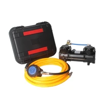 portable 160w aluminum diving pump mini 70lmin compressor pump with 15m hose and hose regulatorbox