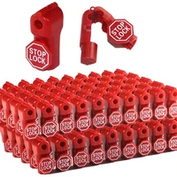 peg hook lock stop lock 100 pieces plastic red stop lock anti theft lock retail pin hook safety display hook lock