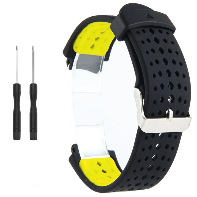 11 Универсальный сменный ремешок для часов Garmin Forerunner 220 230 235 620 630 735 двухцветный мягкий силиконовый смарт-ремешок для часов - Цвет: 11