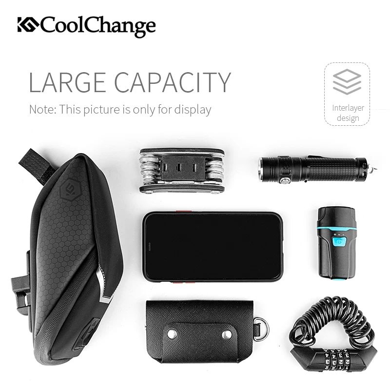 Bicycle Saddle Bag Waterproof MTB Road Bike Rear Seatpost Tail Reflective Large Capacity Cycling Accessories | Спорт и развлечения