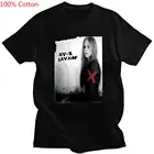 Новые модные хлопковые мужские футболки с коротким рукавом, риририл Аврил Лавин, футболка с рисунком, Корейская мужская хипстерская футболка