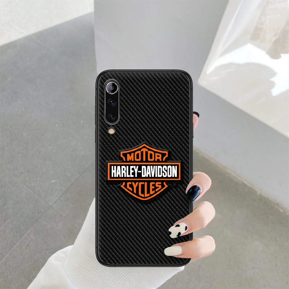 

Harley Davidson Motorcycle Brand Phone Case For Xiaomi Mi Note 10 A3 9 MAX 3 A2 8 9 Lite Pro Ultra black Bumper Painting Funda