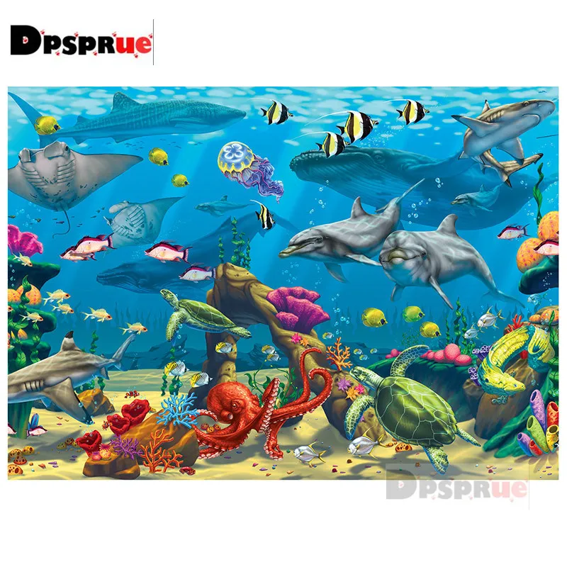 Набор для алмазной вышивки 5d Dpsprue Dk07 картина с квадратными/круглыми стразами