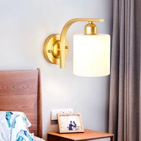 glass gradient nordic fashion design led bedroom corridor hotel e27 wall lamp