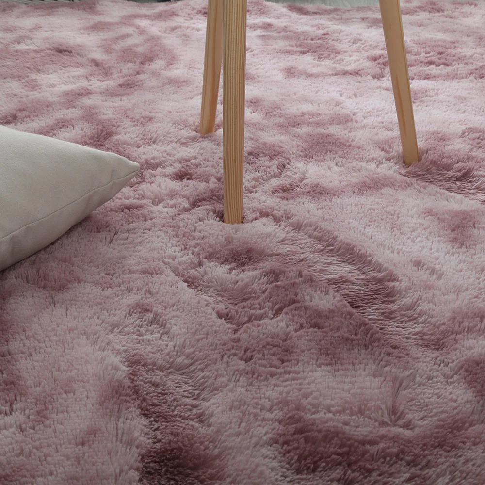 Мягкий напольный коврик для спальни 160*200 см градиентный цвет пушистый ковер