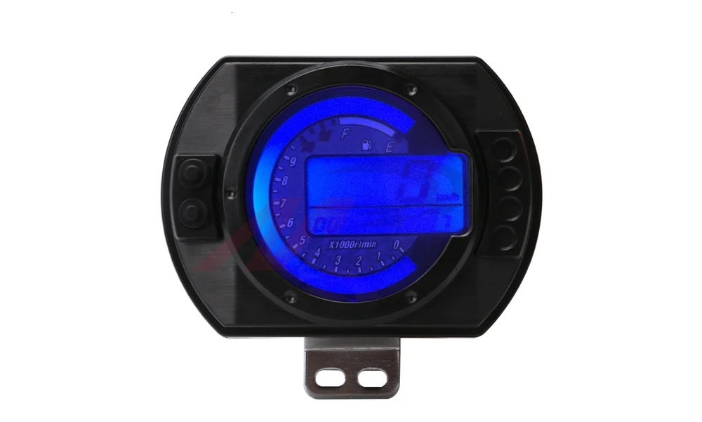 12500 об/мин мотоциклетный спидометр lcd MPH цифровой одометр 7 цветов подсветка мотоциклетный Спидометр Тахометр