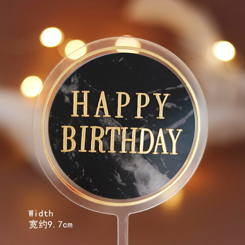 Marble topper A Свадебные украшения для торта с изящным цветком на крючке, вечерние украшения для торта, украшения для выпечки на годовщину, свадебные десерты, подарки для влюбленных - Цвет: Marble topper A