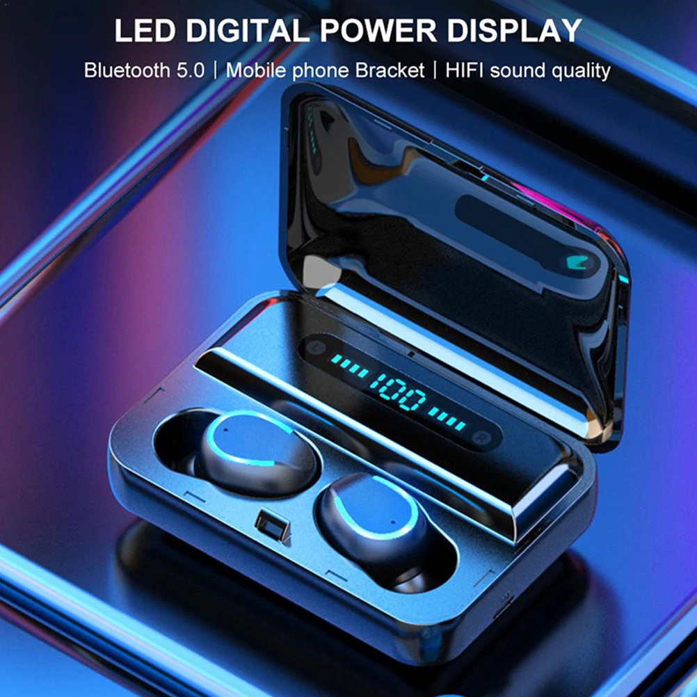 

Bluetooth Earphones Earbuds Digital Display TWS Headphones with Charging Case