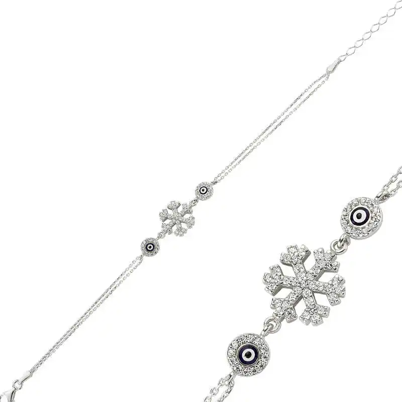 

Silverlina Silver The Genres Change Snowflake lady bracelet