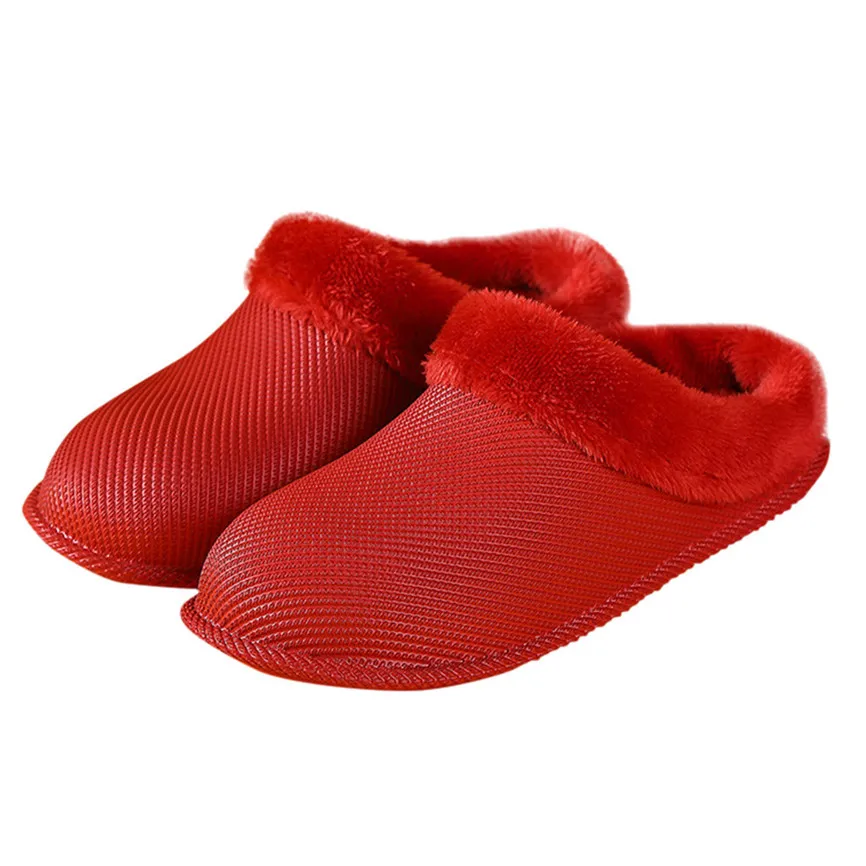 Теплые домашние тапочки женская мягкая зимняя бархатная обувь нескользящая