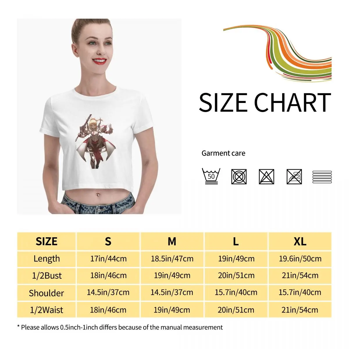 

Anime Fans Saber 8 woman's T Shirt Not easy to shrink Short sleeveRound neck T-shirt