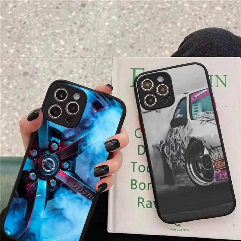 

Men Car SportsCar Tyre Phone Case matte transparent For iphone 7 8 11 12 13 plus mini x xs xr pro max cover