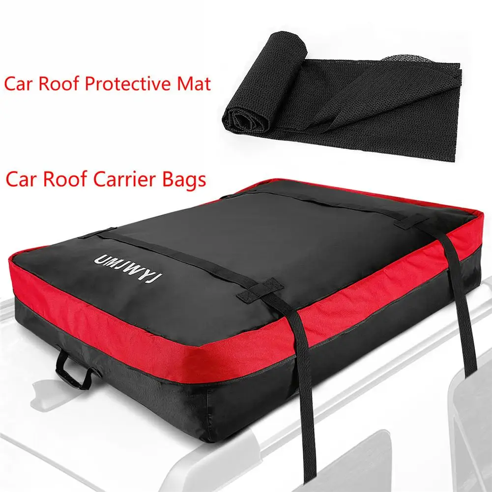 

Car Roof Bag Cargo Carrier Waterproof Dust-proof Rooftop Cargo Carrier with 2 Reinforced Straps for Off-road Vehicles