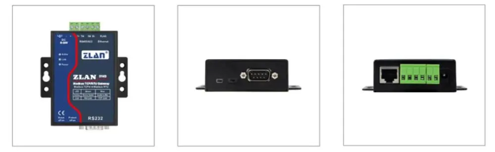 Шлюз ZLAN5143 Serial serve Modbus TCP/RTU данные передаваемые между RS232/485/422 и TCP/IP| |