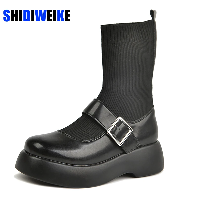 

Ботинки женские из натуральной кожи, Осень-зима