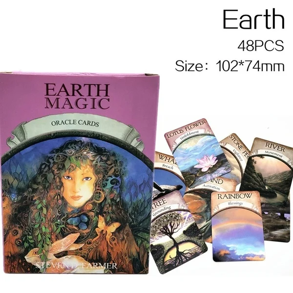 Archangel Oracle Card английская карточная игра для чтения, настольная игра, Earth Magic Oracle Cards, колода Для Таро для личного использования, 6 стилей - Цвет: Earth