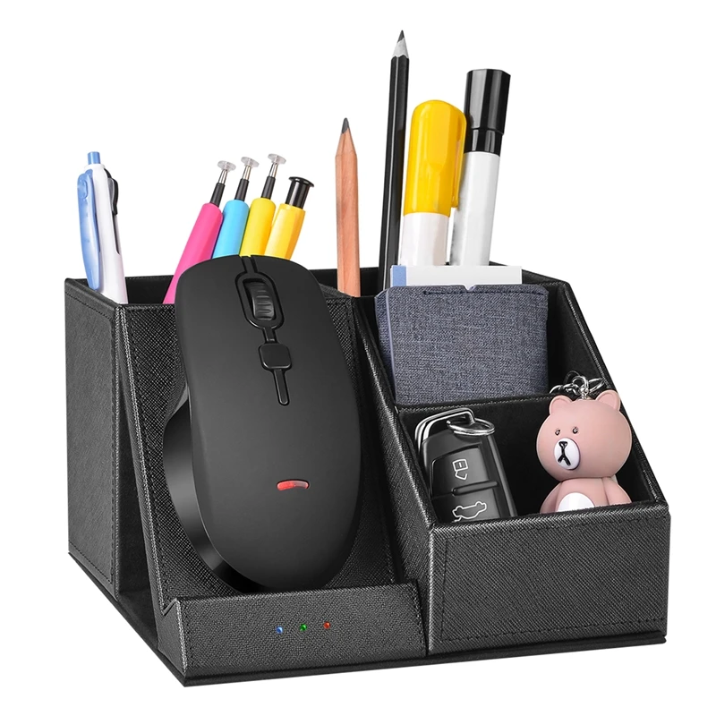 LUDA Qi Беспроводное зарядное устройство ручка держатель с настольным органайзером