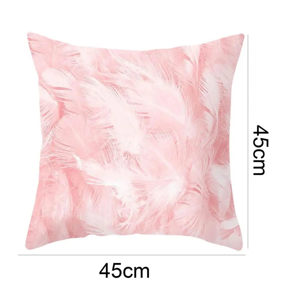 

Hot Sales!!! 45cm x 45cm Cushion Cover Soft Multifunctional Polyester Modern Fresh Flowers Pillowslip for Family