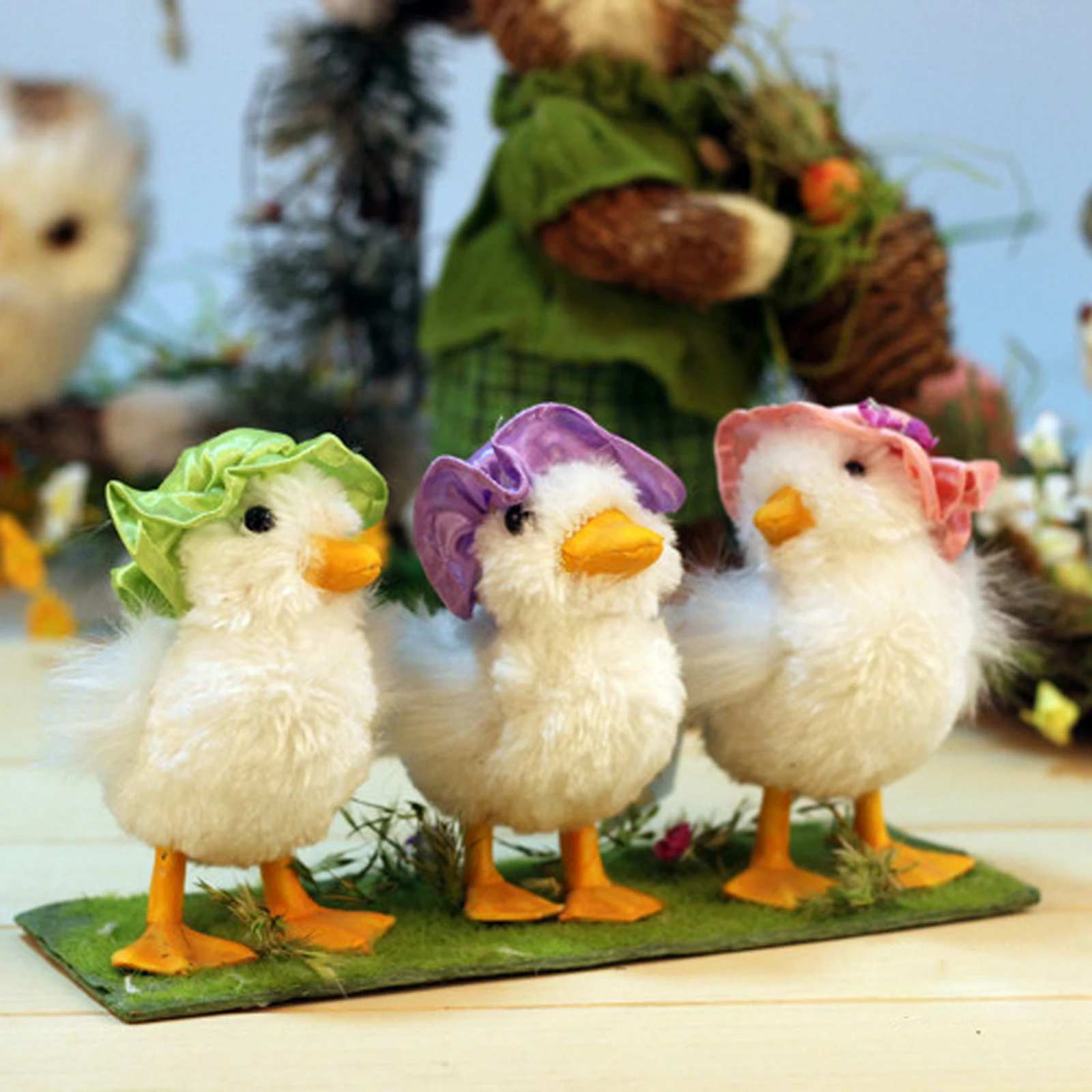 Новое поступление украшения в виде утки милые маленькие пушистые для друзей дома