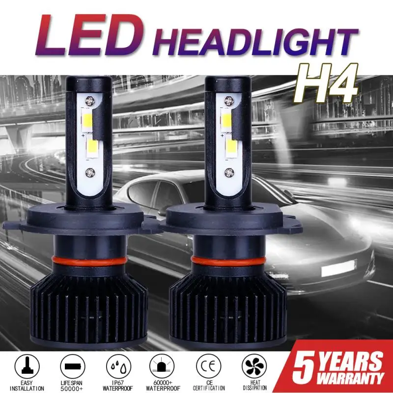 

Car F9 H7 H4 Led Headlight Bulbs H7 LED Car Lights H11 9004 9005 9006 H13 6000K 28W 12V 7500LM Auto Headlamps High Brightness