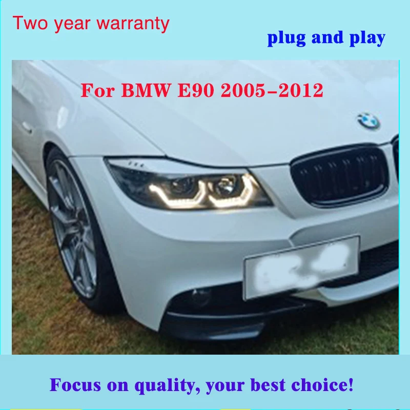 Автомобильные фары для BMW E90 330I 320I 318i светодиодные ангельские глазки 2005 2012 года DRL +