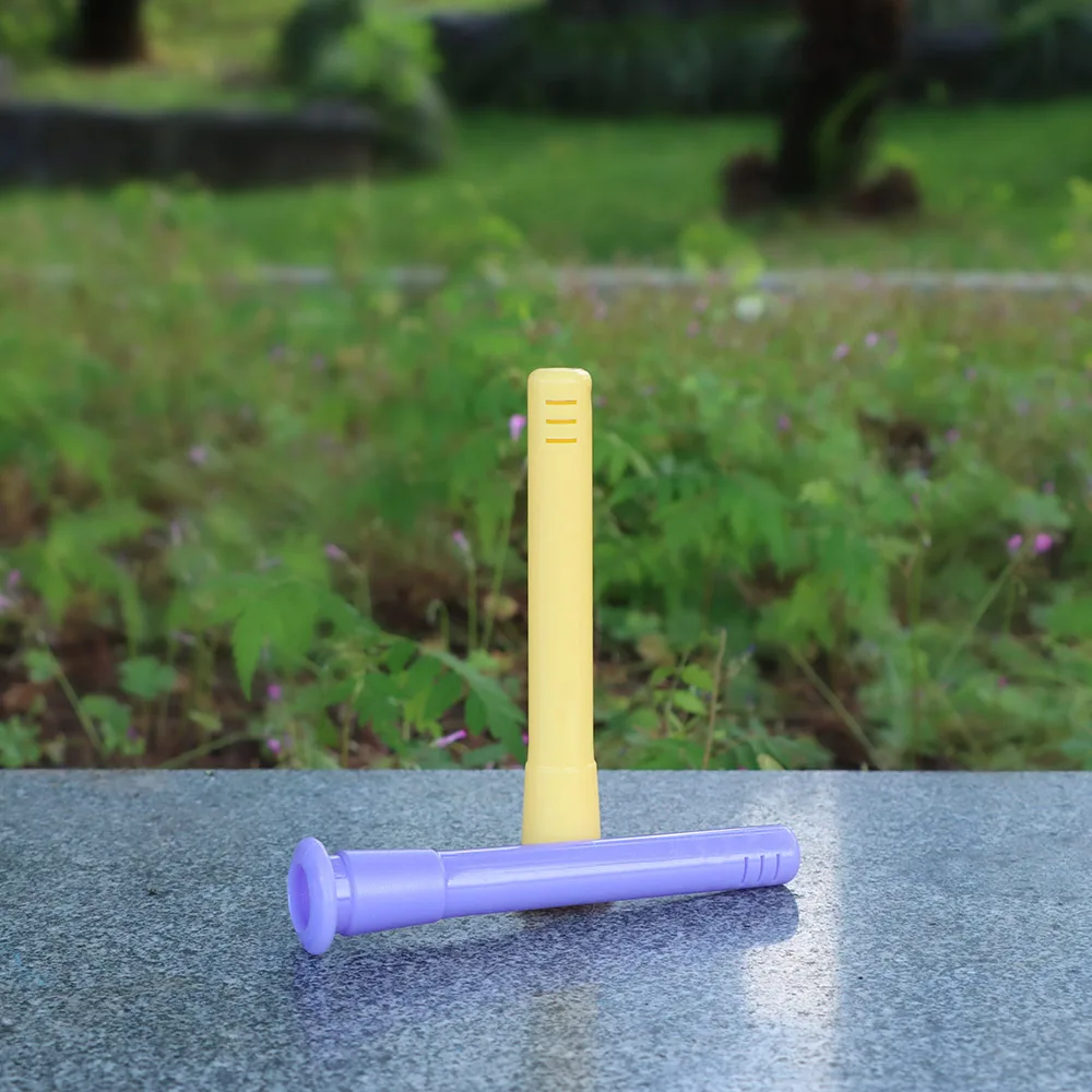 120MM Premium Acrylic Downstem Diffuser 14mm 18mm Male Female Joint Colorful Plastic Down Stem Glass Banger Water Pipes |