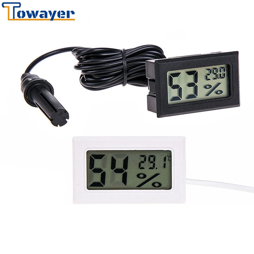Цифровой термометр гигрометр мини ЖК дисплей измеритель влажности Морозильник