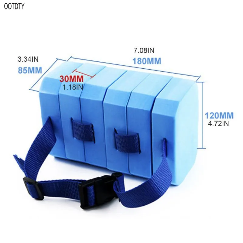 

Back Float Safety Swim Bubble with Adjustable Layers Secure Clip Buckle Waterproof Float Swimming Aids Belt Bubbles Swim