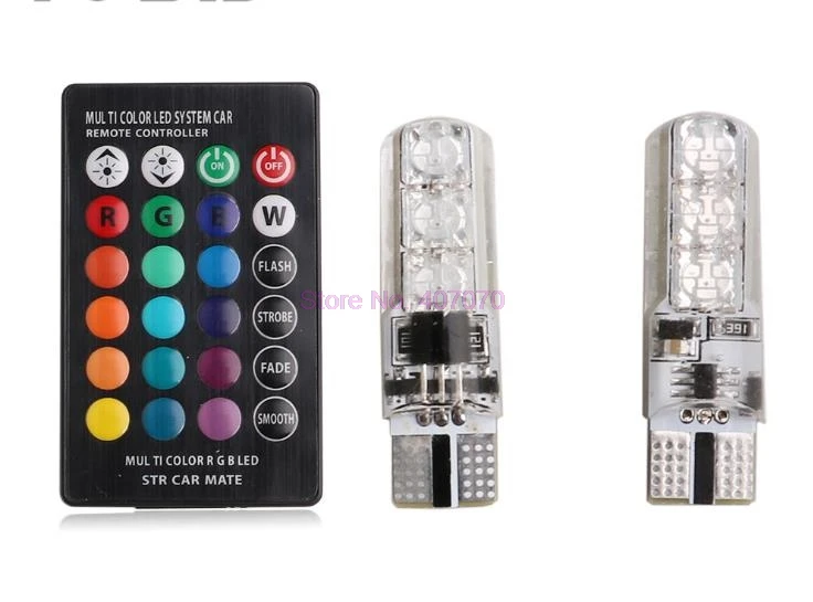 Светодиодная лампа-Стробоскоп T10 100 SMD с дистанционным управлением 5050 комплектов |