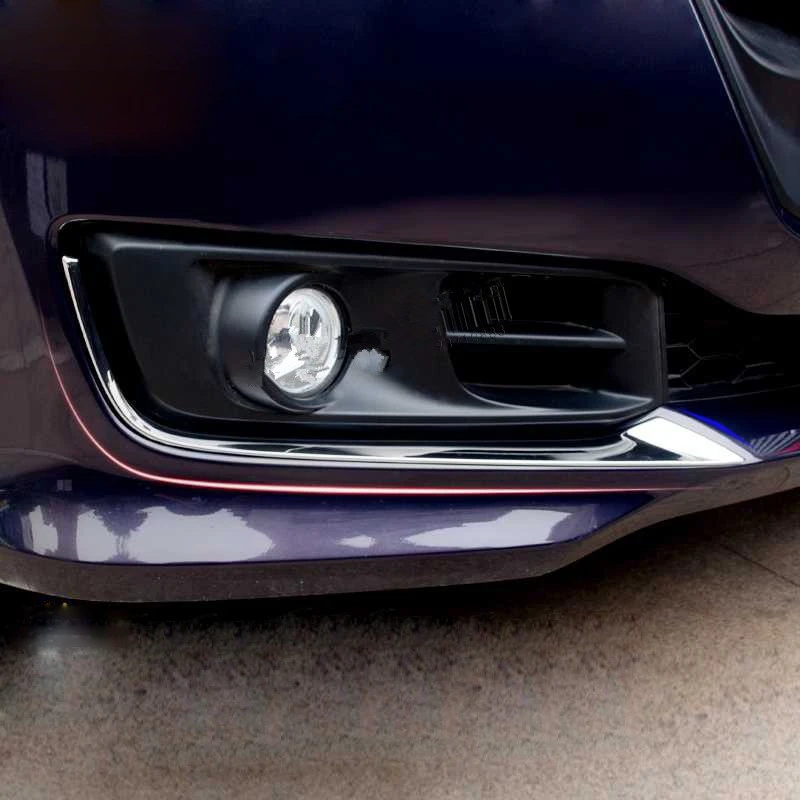 

WELKINRY car auto cover For Honda Odyssey RC2 2013 2014 2015 2016 2017 ABS chrome front head fog lamp light eyelid bumper trim