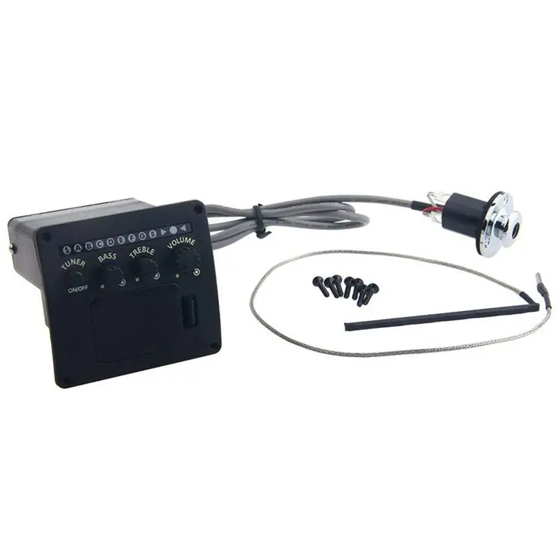 

Z5215 Black 3 Band Acoustic Guitar EQ Equalizer Set Preamp Pickup Piezo