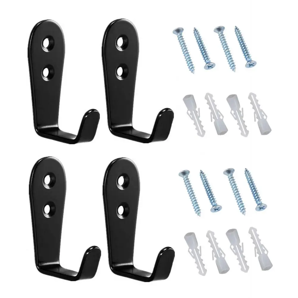 

2 Pairs Stick Wall Holder Acrylic Wall Mounting Bracket Display Hanger For Hockey Stick With 8 Screws & 8 Expansion Tubes