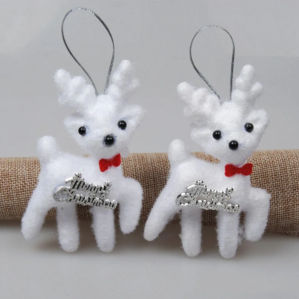 2 шт./пакет милый белый пенопластовый Рождественский Медведь Олень для