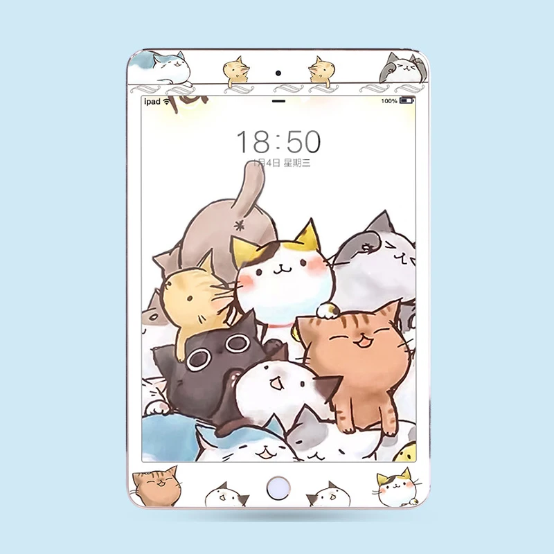 

Colorful Pattern Full Cover Tempered Glass For Ipad 9.7 Ipad Air 2 5 6 9H Protective Film Screen For Apple iPad 9.7 Nice