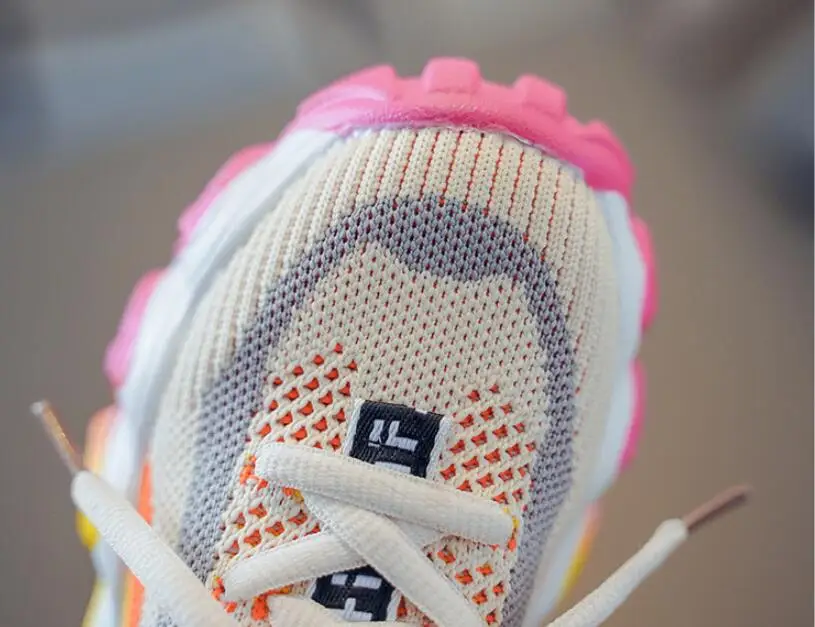 

Girls' Shoes 2020 New Children Sneakers Fashion Breathable Non-slip Rainbow Bottom Kids Casual Shoes zapatillas Chaussures Enfan