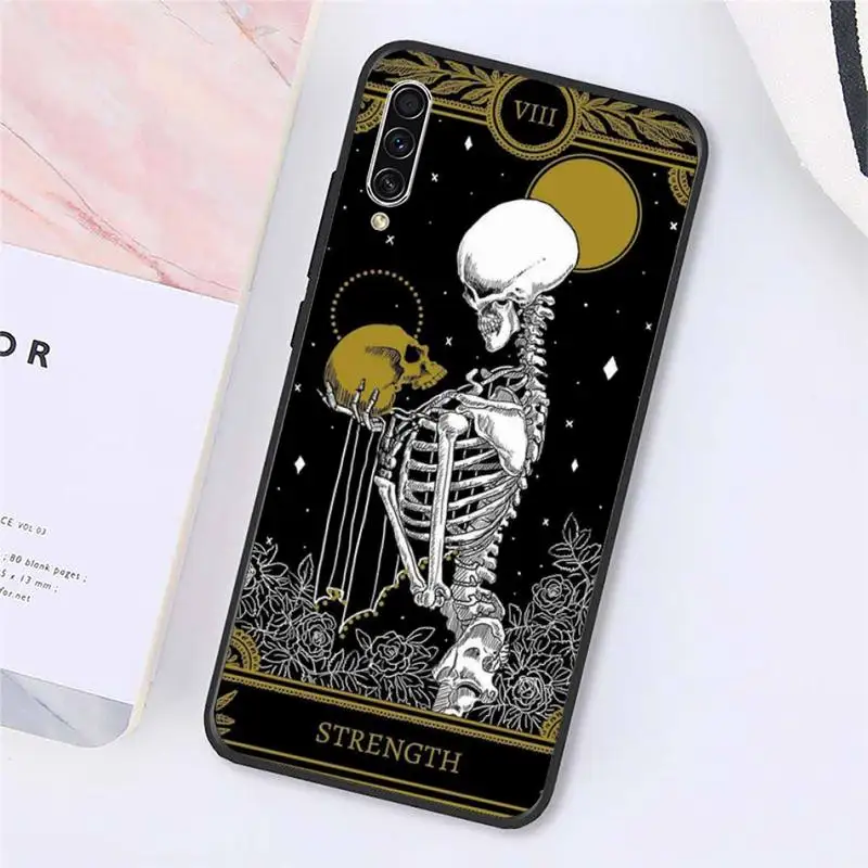 

Tarot Skull Painting Phone Case For Samsung galaxy A S note 10 7 8 9 20 30 31 40 50 51 70 71 21 s ultra plus