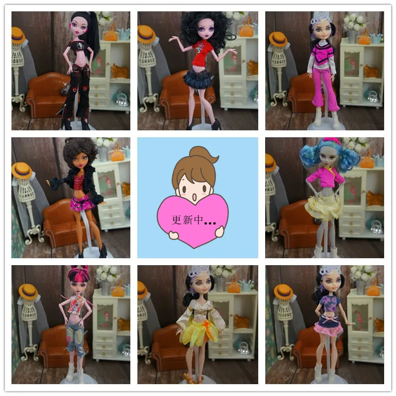 

Quality Monstering High Doll Dressing Soft Casual Wear Handmade Clothes Outfit Doll Clothing Set Girl Playing House Toys series4