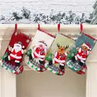 Новогодние и рождественские чулки 2022, искусственный подарок, мешок для конфет, рождественские украшения для дома, рождественские носки, украшения для рождественской елки