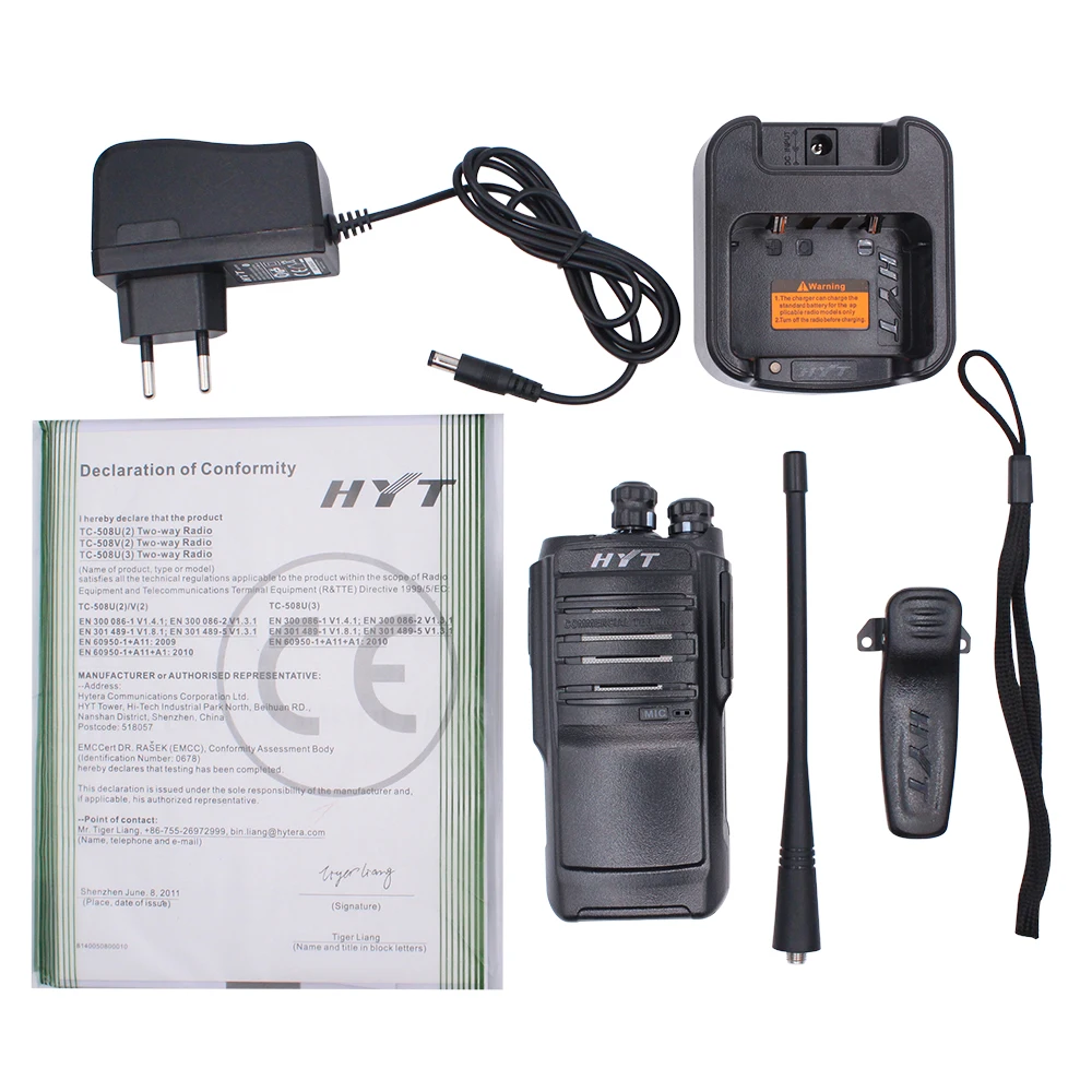 

TC-508 Portable Two Way Radio TC508 Business radio TC-500S UHF VHF Handheld Walkie Talkie with Li-ion Battery