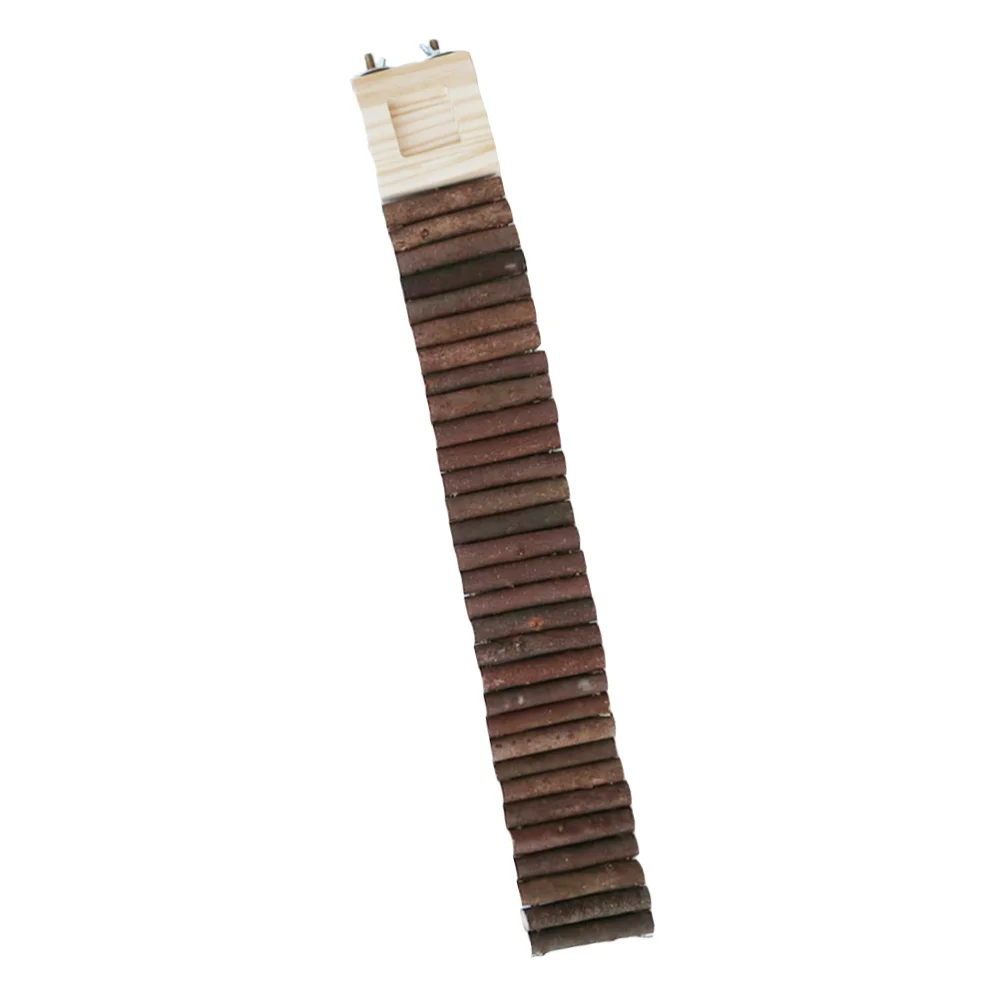 

1pc Hamster Parrot Wood Bridge Natural Climbing Ladder Wooden (Random Color)