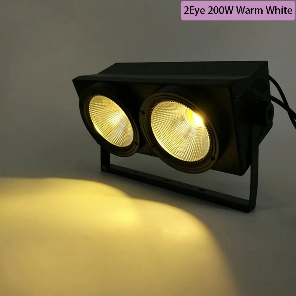 2Eye 200W Warm White 1 шт. 200 Вт COB Stgae светильник 4x100 Вт Led Blinder 100 Вт RGBWA UV 6в1/5в1/4в1/Холодный теплый белый DJ Par Точечный светильник для баров и театров - Цвет: 2Eye 200W Warm White