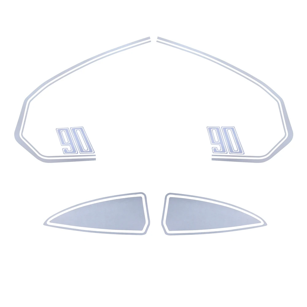 

Motorcycle Reflective tank side Rear storage box stickers applique For BMW R NINE T Racer 2014 2015 2016 Scrambler