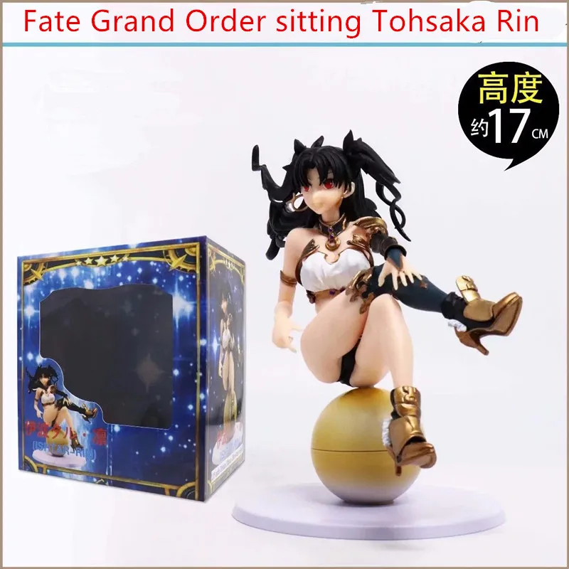 17 см аниме Fate Grand Для фигурку ночь Zero Тосака Rin Иштар Сексуальная Девушка сидит Ver
