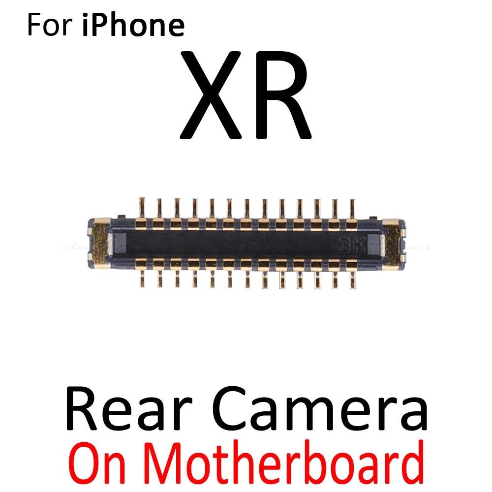 2 шт задняя камера разъем FPC для iPhone X XR XS Max на материнской плате гибкий кабель