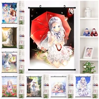 canvas prints cartoon character picture anime anohana plastic hanging scrolls poster wall art home decoration flower painting